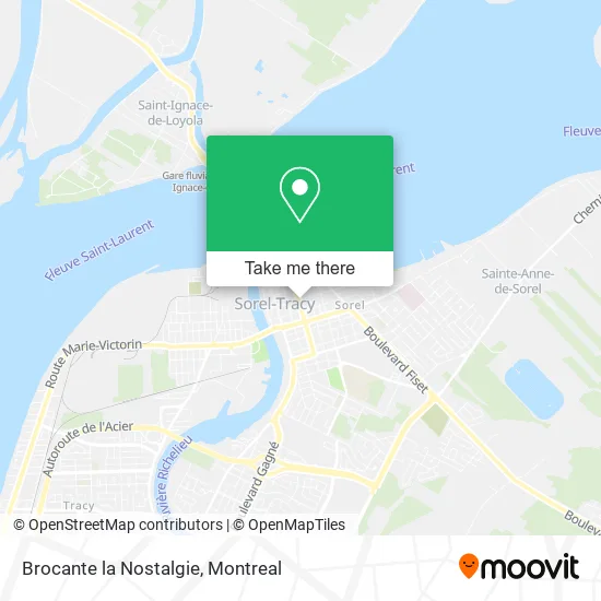 Brocante la Nostalgie map