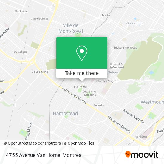 4755 Avenue Van Horne map