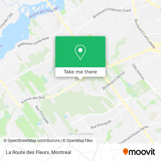 La Route des Fleurs map