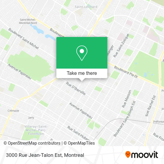 3000 Rue Jean-Talon Est map
