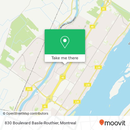 830 Boulevard Basile-Routhier map