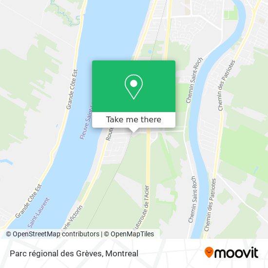 Parc régional des Grèves map