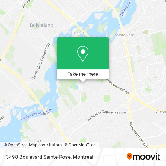 3498 Boulevard Sainte-Rose map
