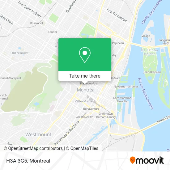 H3A 3G5 map
