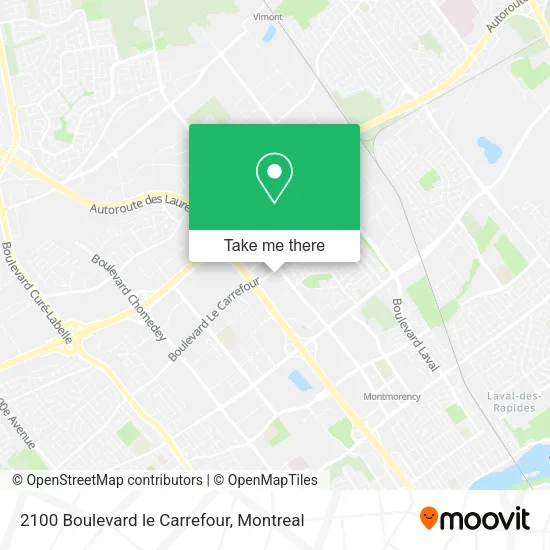 2100 Boulevard le Carrefour map