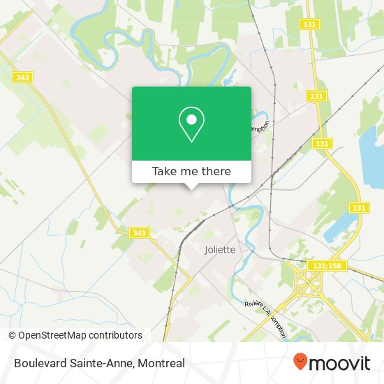 Boulevard Sainte-Anne map
