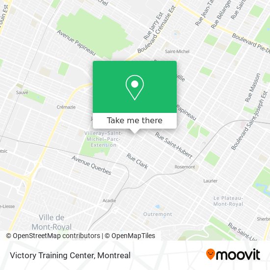 Victory Training Center map
