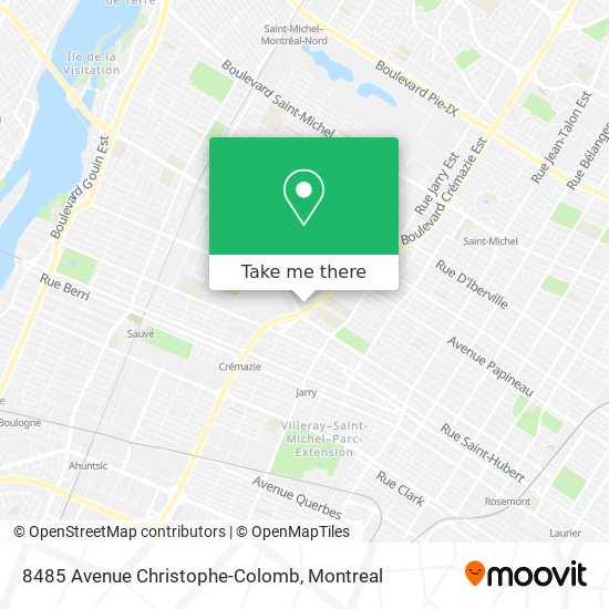 8485 Avenue Christophe-Colomb map