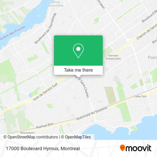17000 Boulevard Hymus map