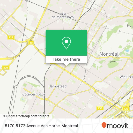 5170-5172 Avenue Van Horne map