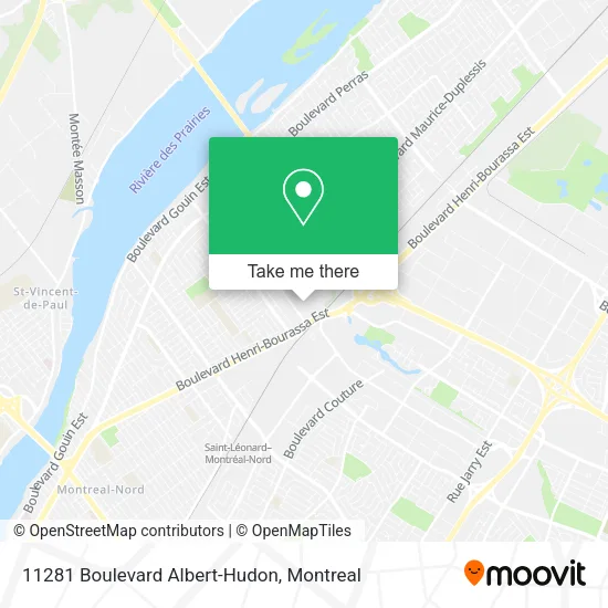 11281 Boulevard Albert-Hudon map