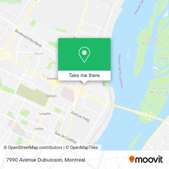 7990 Avenue Dubuisson map