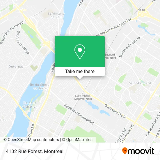4132 Rue Forest map