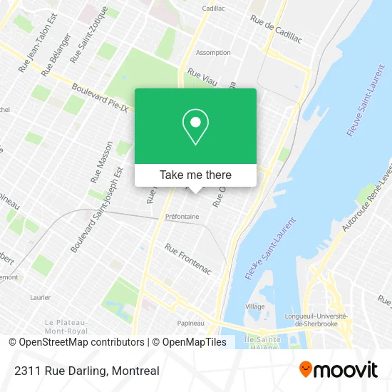 2311 Rue Darling map