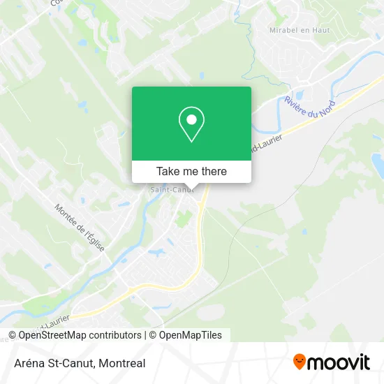 Aréna St-Canut map