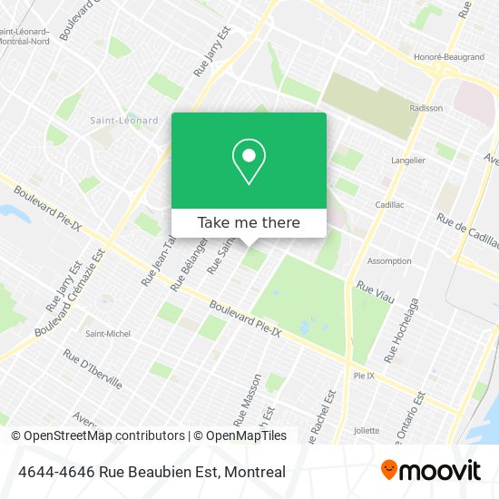 4644-4646 Rue Beaubien Est map