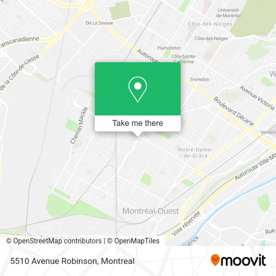5510 Avenue Robinson map