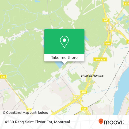 4230 Rang Saint Elzéar Est map