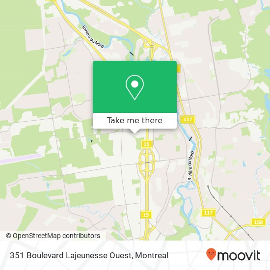 351 Boulevard Lajeunesse Ouest map