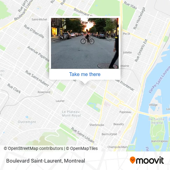 Boulevard Saint-Laurent map