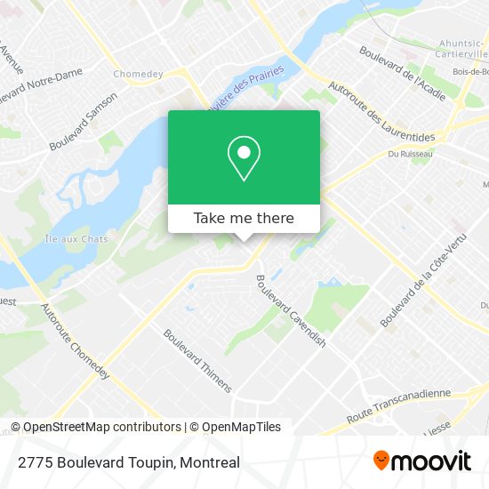 2775 Boulevard Toupin map