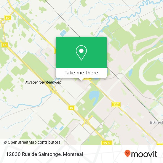 12830 Rue de Saintonge map