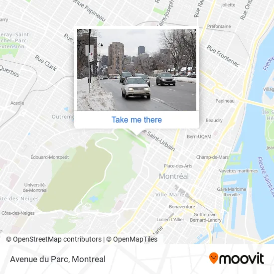 Avenue du Parc map