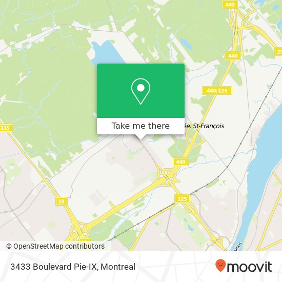 3433 Boulevard Pie-IX map