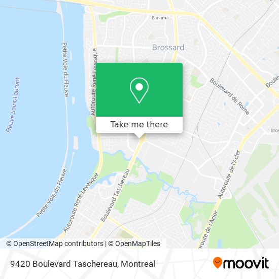 9420 Boulevard Taschereau map