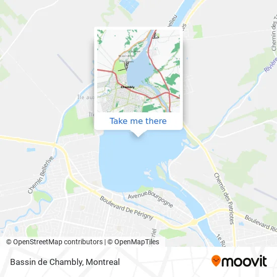 Bassin de Chambly map