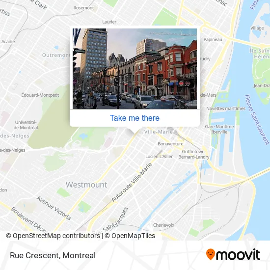 Rue Crescent map