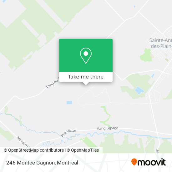 246 Montée Gagnon map