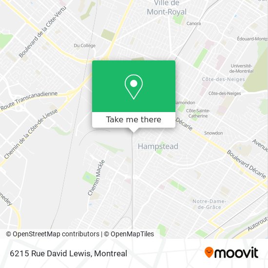 6215 Rue David Lewis map