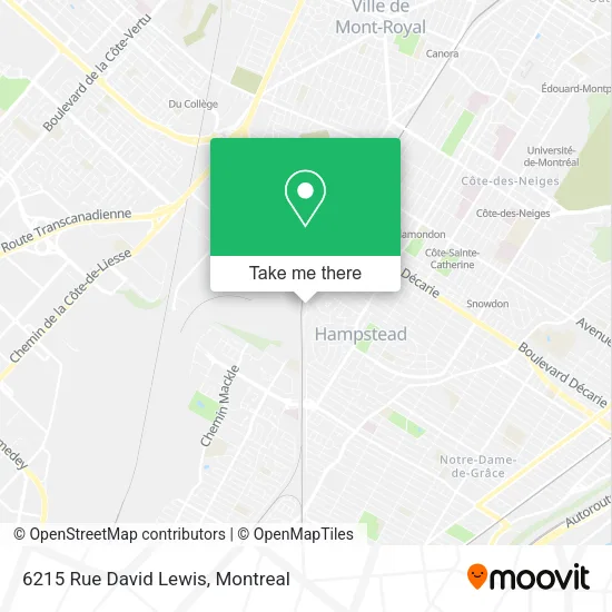 6215 Rue David Lewis map