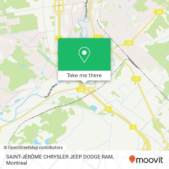 SAINT-JÉRÔME CHRYSLER JEEP DODGE RAM map