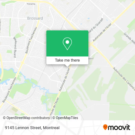 9145 Lennon Street map