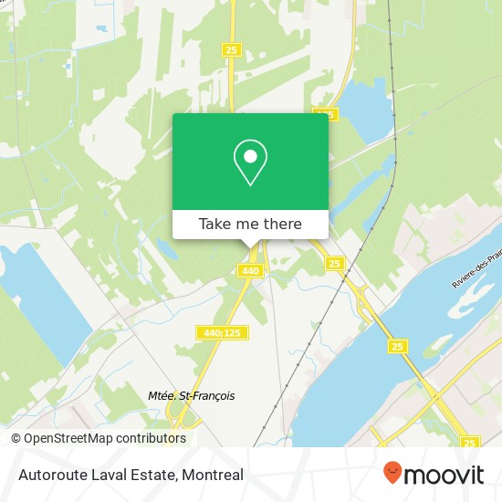 Autoroute Laval Estate map