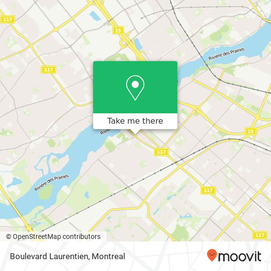 Boulevard Laurentien map