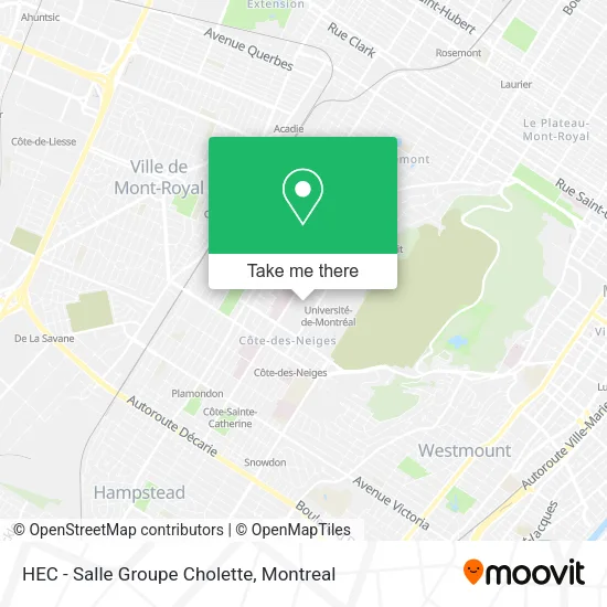 HEC - Salle Groupe Cholette map