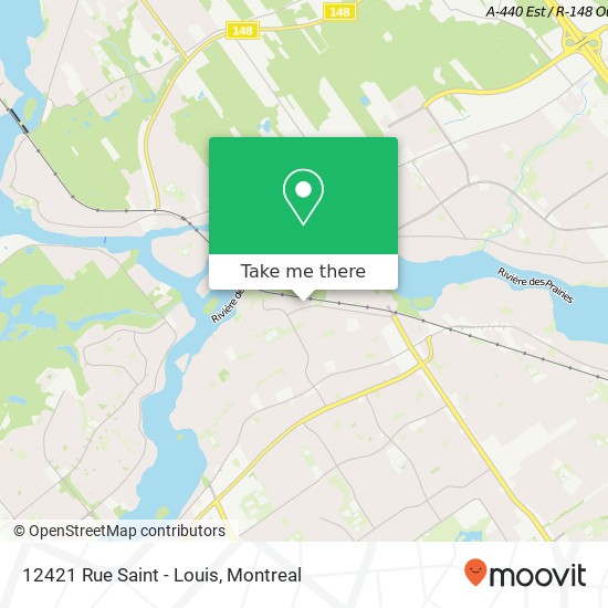 12421 Rue Saint - Louis map