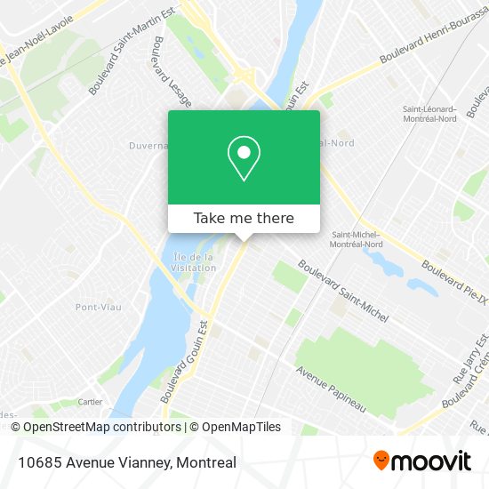 10685 Avenue Vianney map
