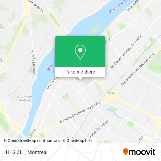 H1G 3L1 map