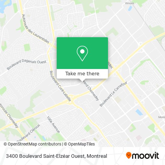 3400 Boulevard Saint-Elzéar Ouest map