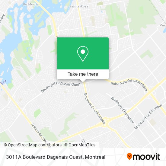 3011A Boulevard Dagenais Ouest map