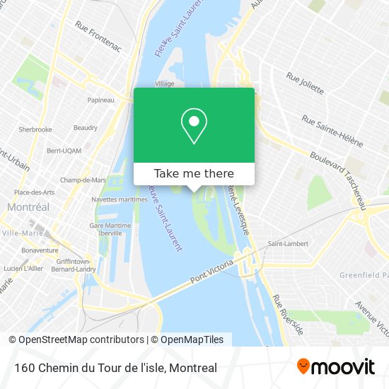 160 Chemin du Tour de l'isle map