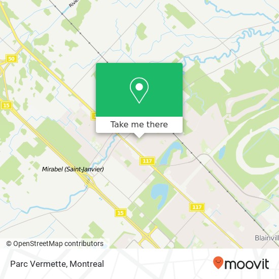 Parc Vermette map