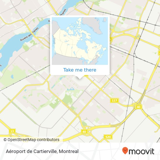 Aéroport de Cartierville map