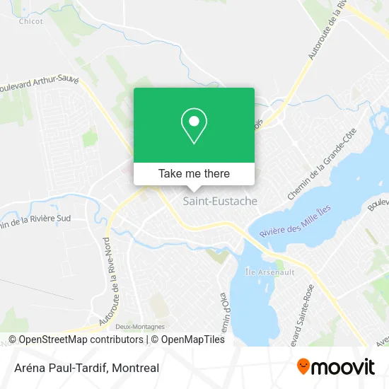 Aréna Paul-Tardif map