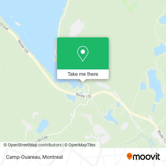 Camp-Ouareau map