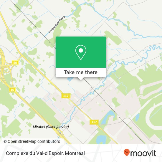 Complexe du Val-d'Espoir map